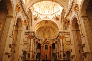 Interior of La Valenciana Church