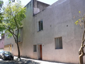 Outside Luis Barragan House and Studio