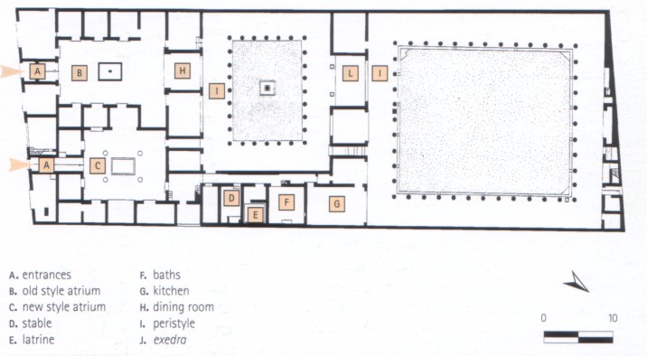 House of the Faun Floor Plan